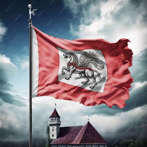 Premium AI Image | Flag of Hesse high quality 4k ultra hd