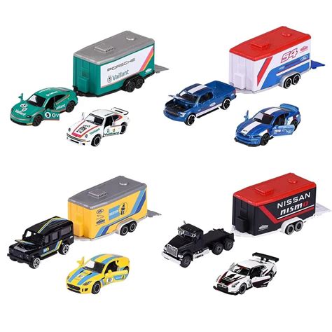 Majorette Race Trailer – Land Rover Defender 110 Jaguar F-Type Diecast ...