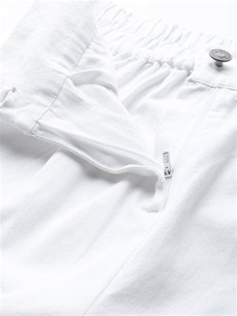 Buy Women White Regular Fit Solid Twill Parallel Trousers - Trousers ...