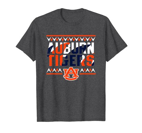Auburn Tigers Retro Sharktooth Dark Heather T-Shirt | Shirts, Shirt ...