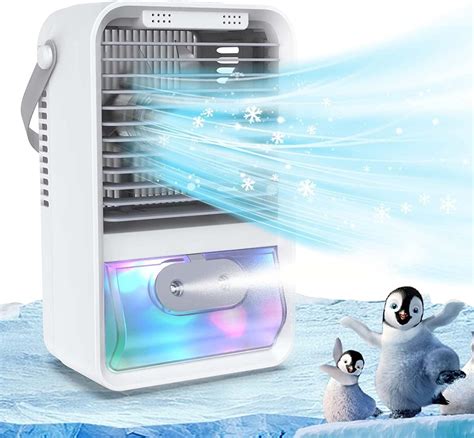 Amazon.com: Portable Air Conditioner, Evaporative Air Cooler Unit with 3 Wind Speeds, Powerful ...