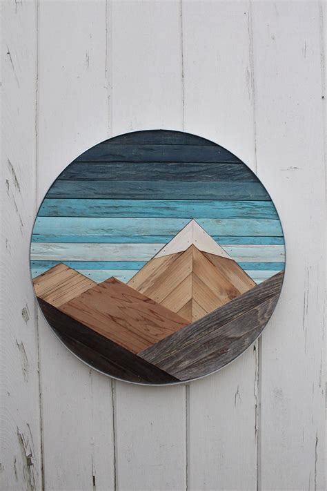 Diy Wooden Mountain Range Wall Art - Blog Wurld Home Design Info