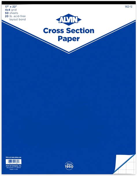 ALVIN Cross Section Graph Paper Pad 50 Sheets 17 x India | Ubuy