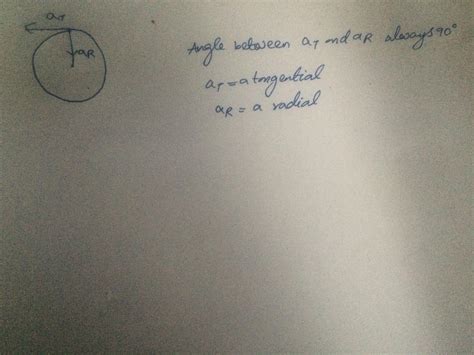 What is the angle between radial acceleration and tangential ...