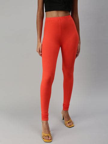 Prisma Churidar Leggings in Papaya - Comfortable and Stylish – Prisma ...