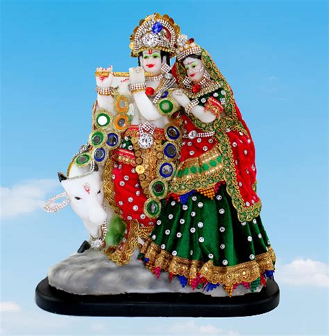 Buy eSplanade - Radha Krishna Kishan Murti Idol Statue Sculpture ...
