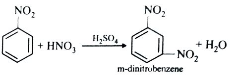 Nitrobenzene on further excessive nitration gives
