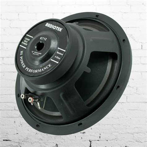 Buy AUDIOTEK 1x K7 12 Inch 1200 Watt Car Audio Subwoofer w/ 4 Ohm Power ...