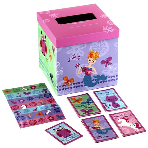 Buy Hallmark Girls' Valentines Day Cards for Kids and Mailbox for ...