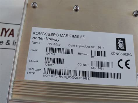 Kongsberg Rai-16Xe Remote Analogue Input Module – Aeliya Marine Tech®