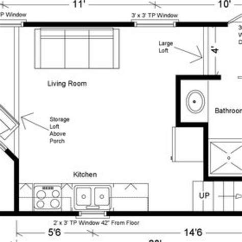 14X40 Tiny House Floor Plans - FloorHousePlan.org