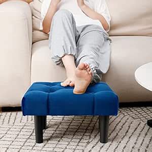 FLIPSSHOPPEE Foot Stool Soft Small Ottoman Footrest Sitting Step Stool ...