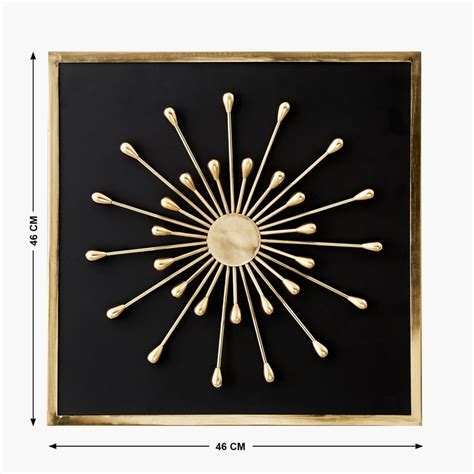 Buy Panorama Flare Metal Beaded Decorative Wall Accent from Home Centre ...