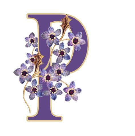 Purple Wood Roses Alphabet Set - Free Crafty Clipart Prints