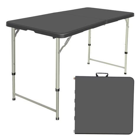 Lifetime 5 Foot Fold-in-Half Camping Folding Table, Indoor/Outdoor ...