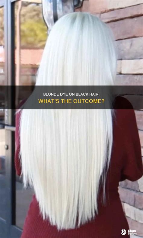 Blonde Dye On Black Hair: What's The Outcome? | ShunSalon
