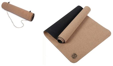 Hautest Health Cork and Natural Rubber Yoga Fitness Pilates Mat ...
