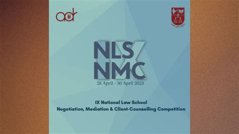 NLSIU, Negotiation, Mediation, Client Counselling Competition