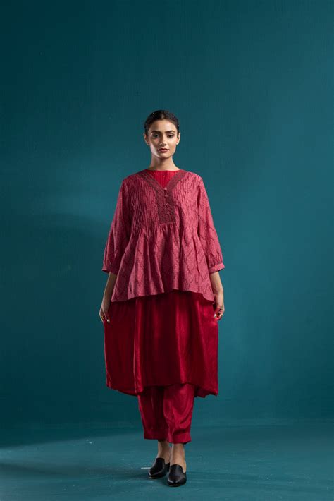 Pleated pant coordinates – indigenecraft.com