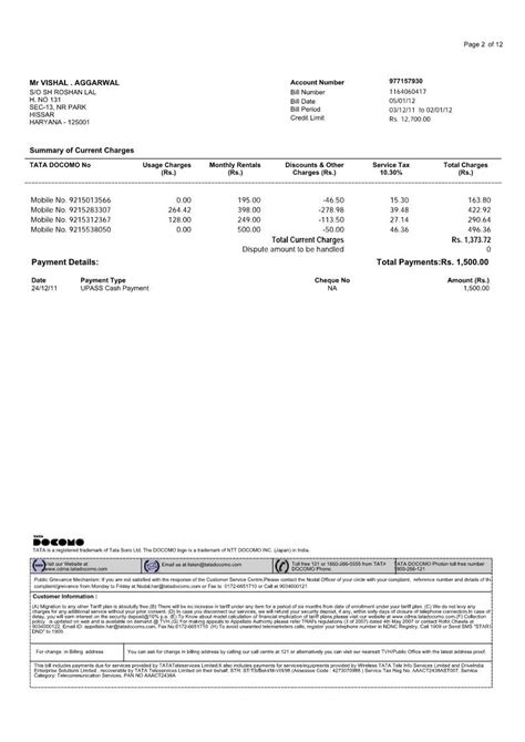 Tatadocomo tataindicom raising bills every month for s surrendered 18 ...