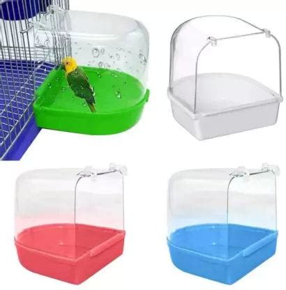 Petzlifeworld Birds Bath Tub for Birds Cage Small Birds Bathing Box Re ...