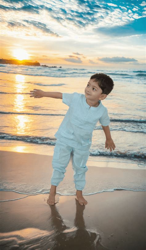 Pure Linen Premium Co-ords in Sky Blue – Funny Bones Clothings