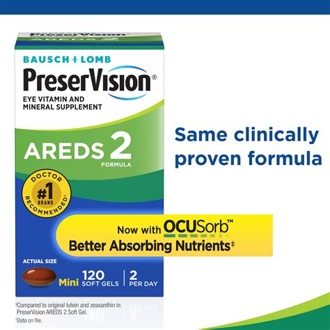 PreserVision® AREDS 2 Formula + Multivitamin, Eye Vitamin and Mineral ...