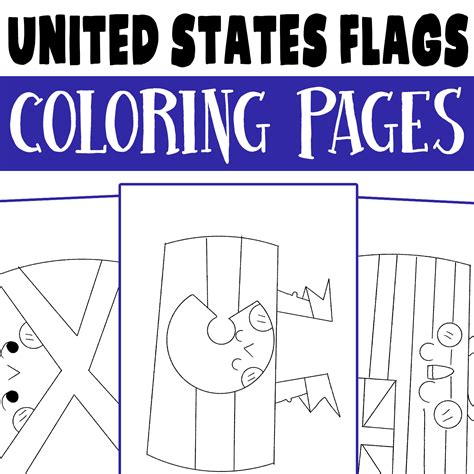 Coloring Pages Us State Flags