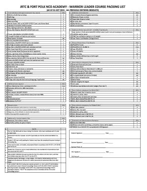 18 Printable Packing List Template Forms - Fillable Samples in PDF ...