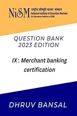 Buy NISM merchant banking certification exam question bank : 2023 ...