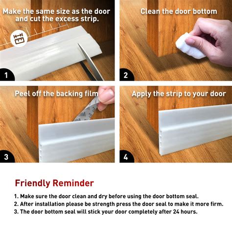 Holikme 2 Pack Door Draft Stopper Under Door Draft Blocker Insulator ...