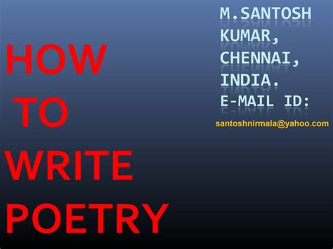 Image result for How to Write Poetry
