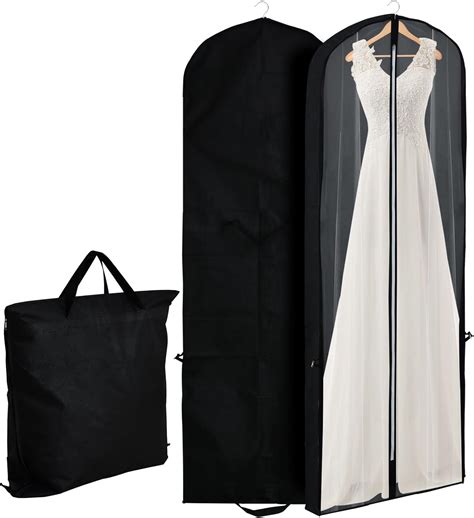 Amazon.com: BEISHIDA 71" Wedding Dress Bag Bridal Wedding Gown Dress Garment Bag with Carry ...