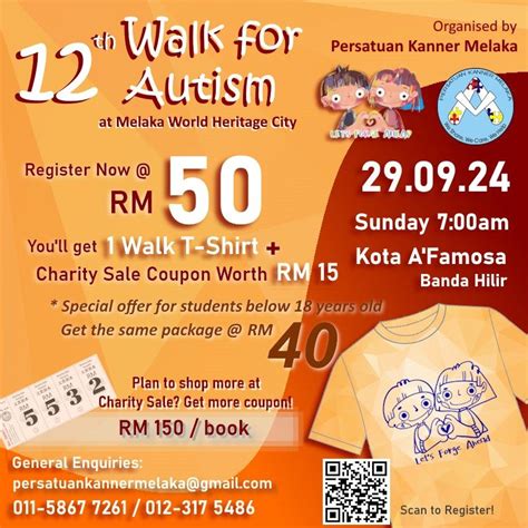 12th Walk for Autism 2024 - Lets Forge Ahead, Kota A Famosa,Bandar ...