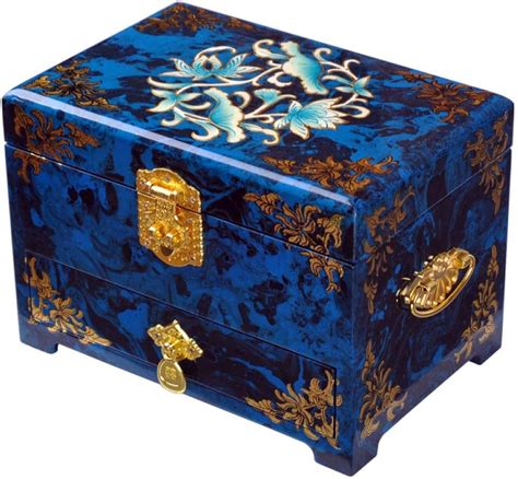 Buy Laogg Jewellery Box,Wooden Chinese Storage Box Pingyao Push Light ...