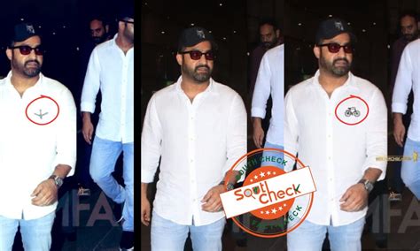 Fact Check: Images of Jr. NTR wearing political party symbols on shirt ...