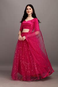 color bucket Embellished, Self Design Semi Stitched Lehenga Choli - Buy ...