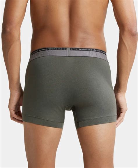 Buy Super Combed Cotton Elastane Solid Trunk with Ultrasoft Waistband ...
