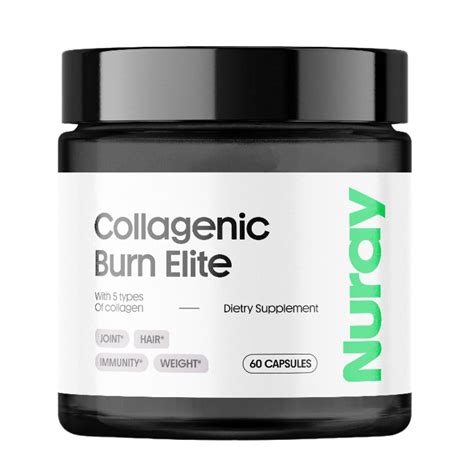 Buy NurayCollagenic Burn Elite with Green Tea - Collagen Peptides- 60 s ...