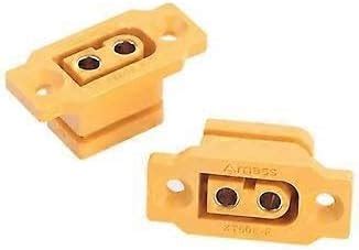 Panel Mount XT60 Connector, XT60E - FEMALE Plug Panel Mount for RC FPV ...