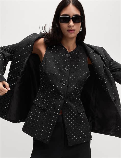 Buy Embellished Relaxed Blazer at Marks & Spencer