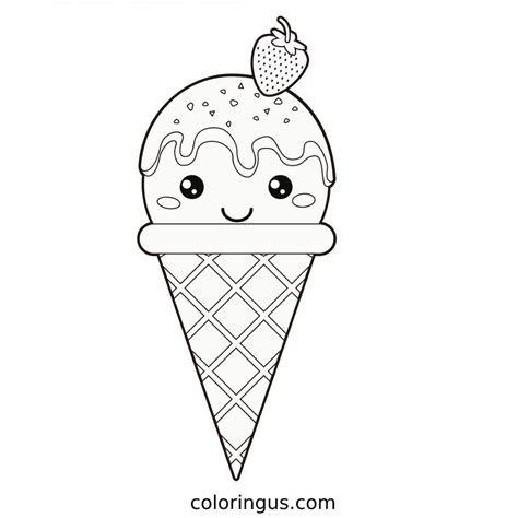 Ice Cream Coloring Pages 的图像结果