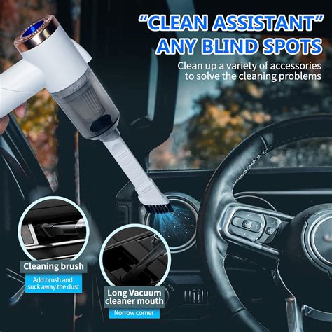 Buy KIKIMO Car Vacuum Cleaner for Jeep, Foldable Cordless Mini Car ...