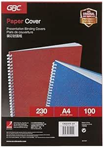 GBC Ibicover Binding Cover 63 Series 230GSM A4 Red (Pack of 100 ...
