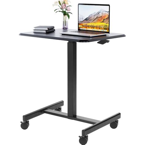 Mobile Standing Desk Small Rolling Standing Desk Portable Laptop Height ...