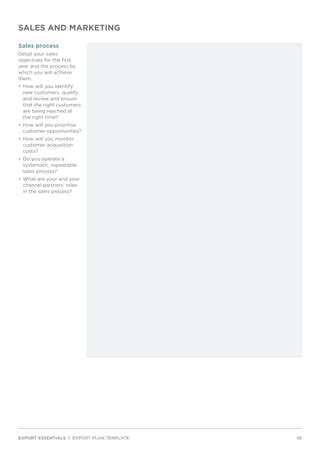 Image result for Example Document Export Plan