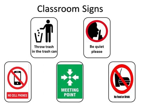 Classroom Rules Sign 的图像结果