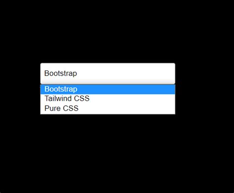 Bootstrap Select Dropdown 的图像结果