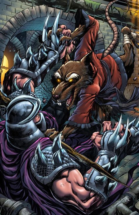 Image result for TMNT Splinter Vs Shredder