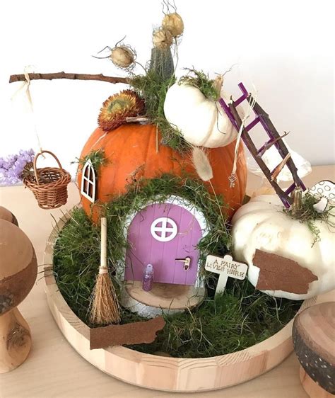 Pumpkin fairy garden for halloween display – Artofit